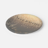 ミュージカルノートラグジュアリースパークル紙吹雪 ペーパープレート (アングル)