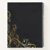 ミュージカルノートラグジュアリー王室のデザイン ノートブック (裏面)