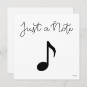 ミュージカルノート用グリーティングカード ノートカード (正面/裏面)