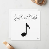 ミュージカルノート用グリーティングカード ノートカード (正面/裏面インサイチュ)