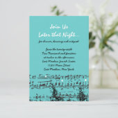 ミュージカルノート&スターズバーバルミツワー招待状 招待状 (スタンド正面)