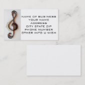 「ミュージカルノート」名刺 名刺 (正面/裏面)