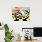 ミュージカルノートbyレニー限定版プリント ポスター (ホームオフィス)