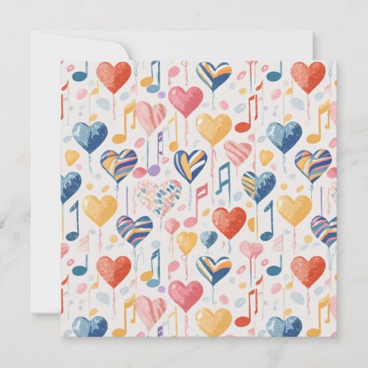 ミュージカルハーツカード 招待状 (正面)