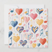 ミュージカルハートカード 招待状 (裏面)