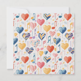 ミュージカルハートカード 招待状