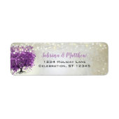 ミュージカルハートリーフツリープラム差出人住所 ラベル (正面)