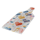 ミュージカルハート瓶状切削板 カッティングボード (角)