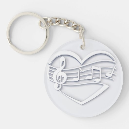 ミュージカルハート キーホルダー (正面)