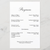 ミュージカルバイオリンのリサイタルカスタムプログラム (裏面)