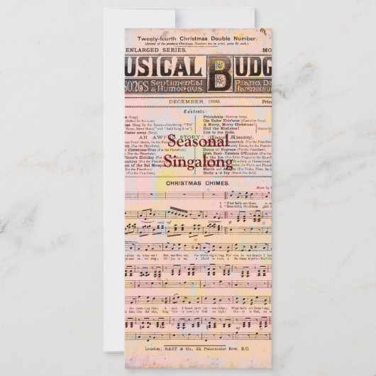 ミュージカルバジェットクリスマス 招待状 (正面)