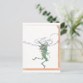 ミュージカルバッタ遊ーヴァイオリン ポストカード (スタンド正面)