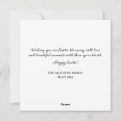 ミュージカルバニーフラワーズファンタジーアートイースター シーズンカード (裏面)