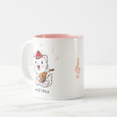 ミュージカルバードキティキャットマンドリン ツートーンマグカップ (正面左)