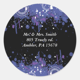 ミュージカルバーバルミツワー返信カードシール ラウンドシール