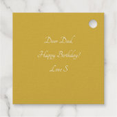 ミュージカルパパノートTREBLE BASSクレフ、 音符記号譜父 フェイバータグ (裏面)