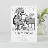 ミュージカルパーソナライズされたソーレ招待状 招待状 (スタンド正面)