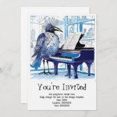 ミュージカルパーソナライズされたソーレ招待状 招待状 (正面/裏面)