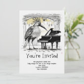 ミュージカルパーソナライズされたソーレ招待状 招待状 (スタンド正面)