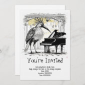 ミュージカルパーソナライズされたソーレ招待状 招待状 (正面/裏面)