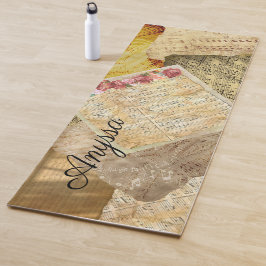 ミュージカルパーソナライズされたノートヴィンテージヨガマット ヨガマット