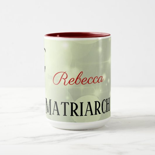 ミュージカルパーソナライズされたマトリアーチマザー マグカップ (中央)