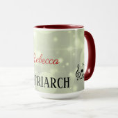 ミュージカルパーソナライズされたマトリアーチマザー マグカップ (正面右)