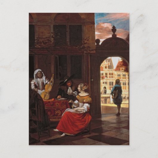 ミュージカルパーティー, 1677 ポストカード (正面)