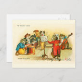 ミュージカルビクトリアンクリスマスキャッツバンドルイスワーイン ポストカード (正面/裏面)