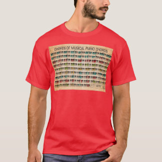 ミュージカルピアノの和音 Tシャツ
