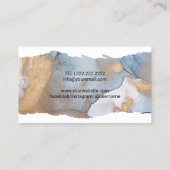 ミュージカルピアノロゴモダン水彩音楽 名刺 (裏面)