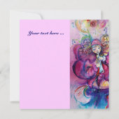 ミュージカルピエロ , ピンクと青 招待状 (裏面)