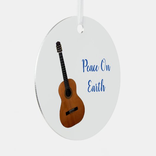 ミュージカルピースオンアースギタークリスマス メタルオーナメント (正面右)