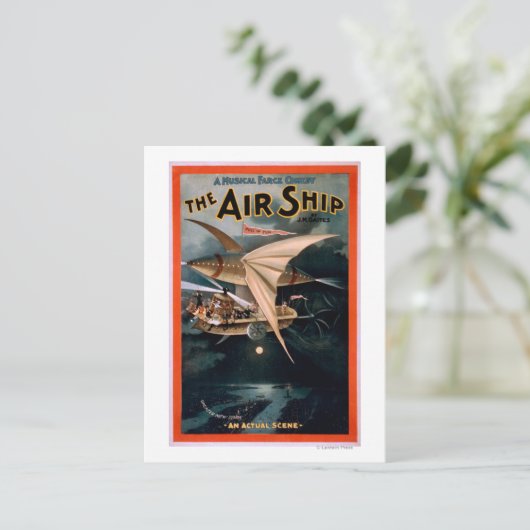 ミュージカルファーセコメディ、エアシップ劇場 ポストカード (スタンド正面)