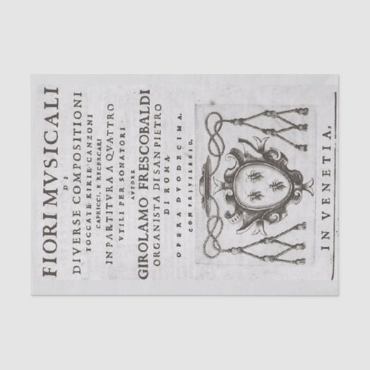 ミュージカルフラワーズバロイタリアンーク音楽デクページ 薄葉紙 (正面)