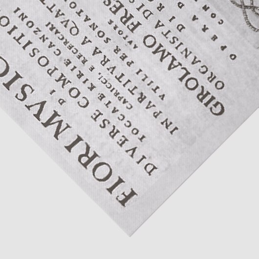 ミュージカルフラワーズバロイタリアンーク音楽デクページ 薄葉紙 (詳細)