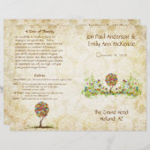 ミュージカルフラワーツリー結婚式 プログラム (正面/裏面)