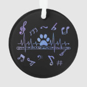 ミュージカルフルート（ポープリント付） オーナメント (裏面)
