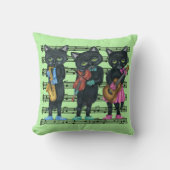 ミュージカルブラックキャッツ遊の楽器楽譜 クッション (正面)