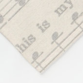 ミュージカルブラック&金ゴールドコメディと悲劇 フリースブランケット (角)