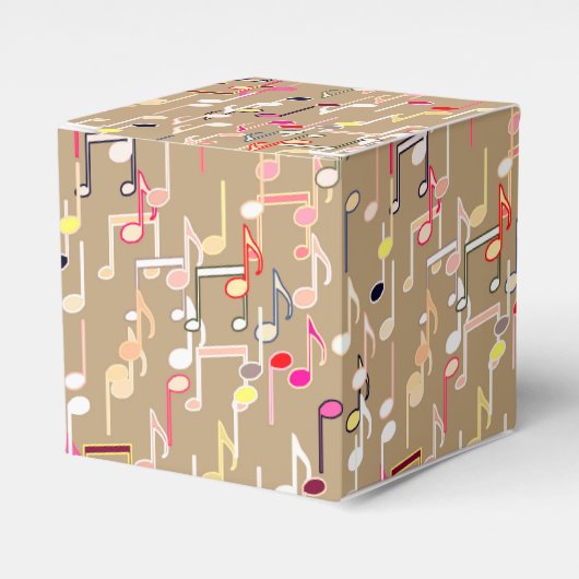 ミュージカルプリント数々の- taupe tan, フェイバーボックス (正面サイド)