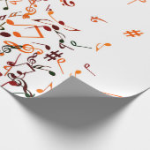 ミュージカルプリント数々の- taupe tan, ラッピングペーパー (角)