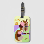 ミュージカルヘッジホグカスタムズモノグラム ラゲッジタグ (正面縦)