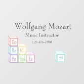 ミュージカルベビーブロッカスタマイズクスクールスタジオ ウィンドウサイン (シート)