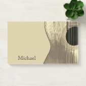 ミュージカルベージュアコースティックギター ポストイット (オフィス)