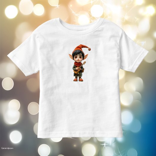 ミュージカルボーイ クリスマスエルフ 幼児用Tシャツ トドラーTシャツ