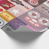 ミュージカルポップ・アートの芸術 ラッピングペーパー (角)