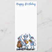 ミュージカルマウスおもしろい誕生日メニュー メニュー (正面)