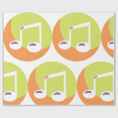 ミュージカルメモアイコン ラッピングペーパー (フラット)