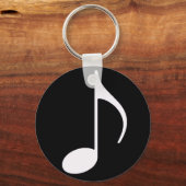 ミュージカルメモ～黒 キーホルダー (正面)
